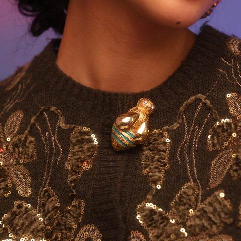 Broche Abeja Dorada