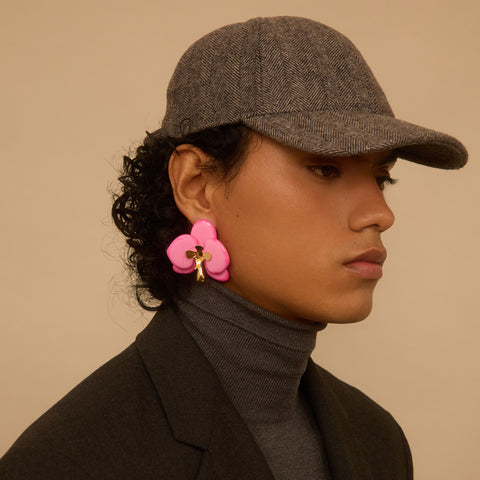 Aretes Orquídeas Rosa