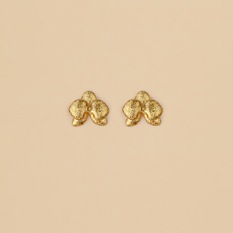 Aretes mini Orquídeas Doradas