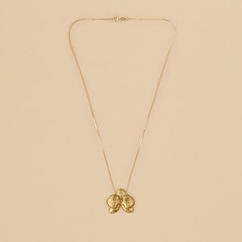 Collar Orquídea Dorada