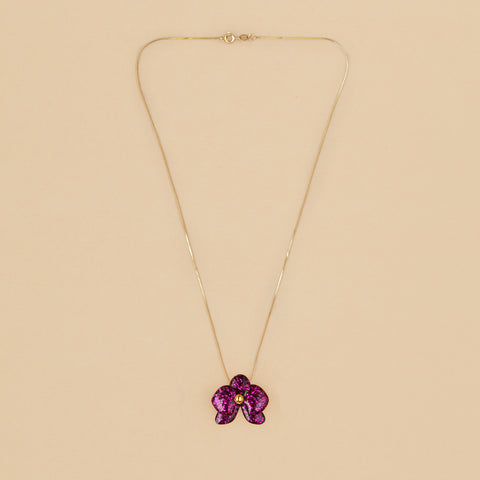 Collar Orquídea Púrpura